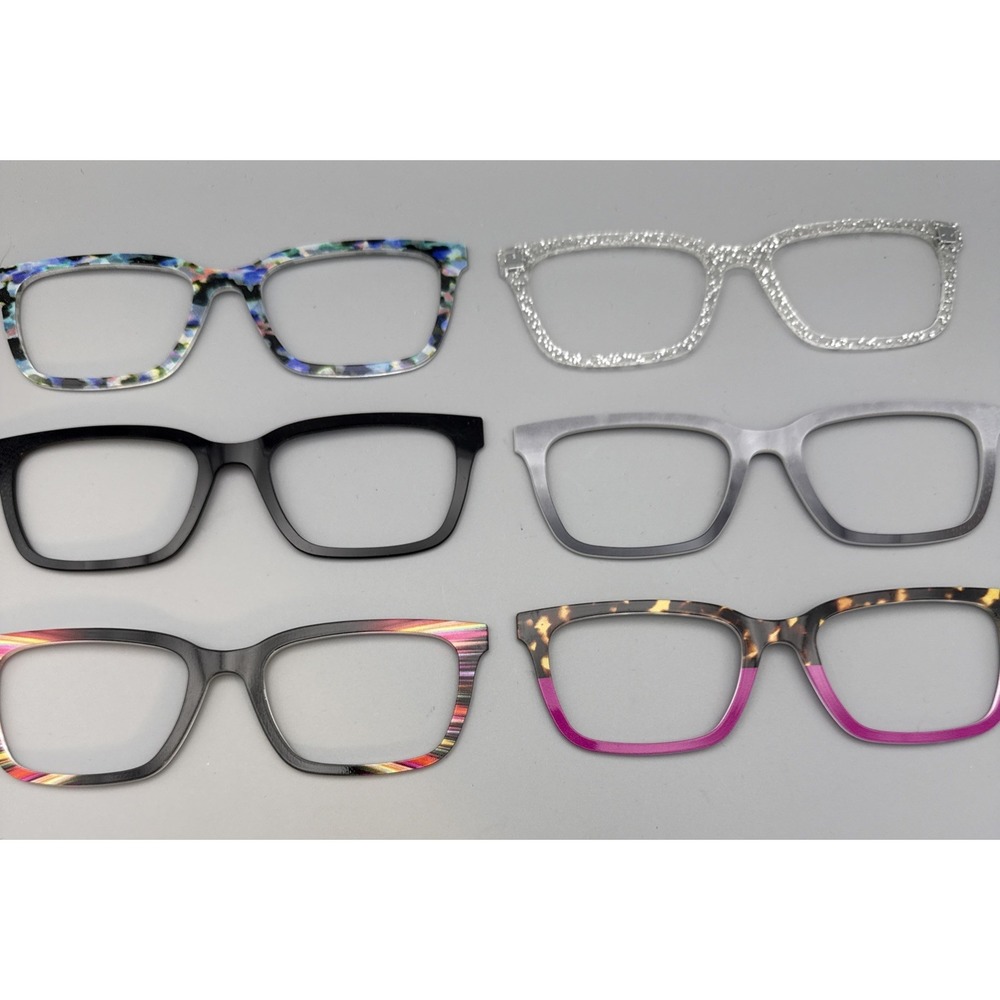 Lot of 6 Multicolor The Larkin Frame Toppers Pair Eyewear Exclusive Academia